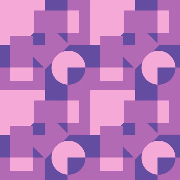 Naadloos Patroon Oneindige Textuur Illustratie Een Vierkante Achtergrond Geometrische Vormen — Stockvector