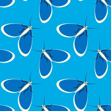 Kusursuz desen, sonsuz doku kare arkaplandaki illüstrasyon, stilize güveler, grafikler. Yaz, böcekler, dayanılmaz yaşam kolaylığı. Tasarım ögeleri - Not defterlerinin, mobil uygulamaların, sitelerin kapaklarının dekorasyonu - Duvar kağıtları, tekstil, pac