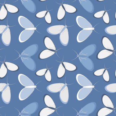 Kusursuz desen, stilize güveler, grafikler. Yaz, böcekler, dayanılmaz yaşam kolaylığı. Duvar kağıtları, tekstil, ambalaj