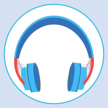 Kare arkaplan, kare, fayans, kulaklık. Kitapların, defterlerin, kartpostalların, iç malzemelerin tasarımı için tasarım öğesi. müzik, podcast, ses, dinle