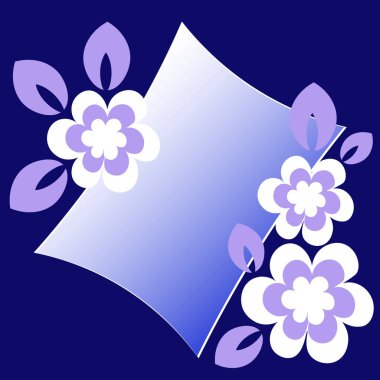 Kare arkaplanda bir resim - çiçekli bir yazı için stilize edilmiş bir kartpostal veya afiş - grafikler. Hediye, tebrikler. Tasarım ögeleri - Not defterlerinin, mobil uygulamaların, web sitelerinin kapaklarının dekorasyonu