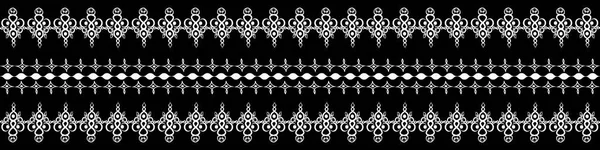 Бесшовный Узор Формате Горизонтальный Баннер Лента Брезент Элемент Дизайна Оформления — стоковый вектор