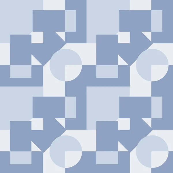 シームレスなパターン 無限のテクスチャ イラスト 正方形の背景に 幾何学的な形状 抽象的なパターン グラフィック デザイン要素 ノートブック モバイルアプリケーション — ストックベクタ