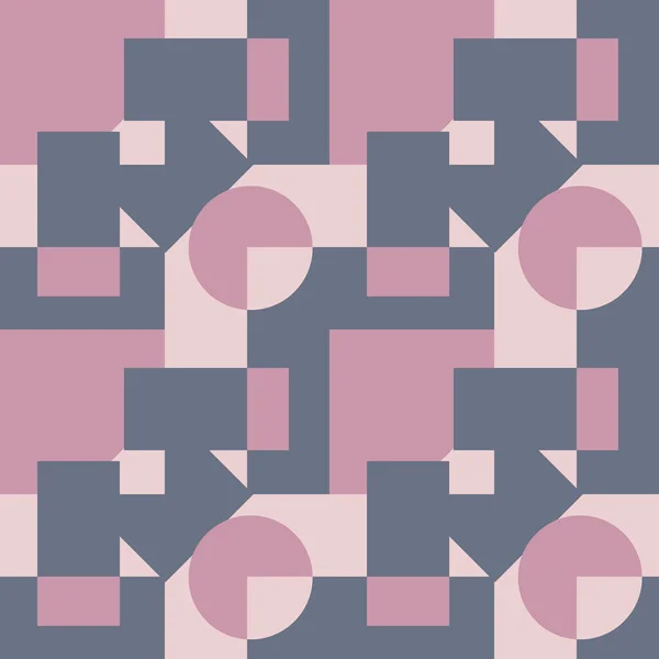 Nahtloses Muster Unendliche Textur Illustration Auf Quadratischem Hintergrund Geometrische Formen — Stockvektor