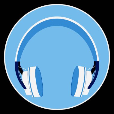 Kare arkaplan, kare, fayans, kulaklık. Kitapların, defterlerin, kartpostalların, iç malzemelerin tasarımı için tasarım öğesi. müzik, podcast, ses, dinle