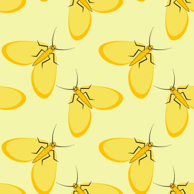 Kusursuz desen, sonsuz doku kare arkaplandaki illüstrasyon, stilize güveler, grafikler. Yaz, böcekler, dayanılmaz yaşam kolaylığı. Tasarım ögeleri - Not defterlerinin, mobil uygulamaların, sitelerin kapaklarının dekorasyonu - Duvar kağıtları, tekstil, pac