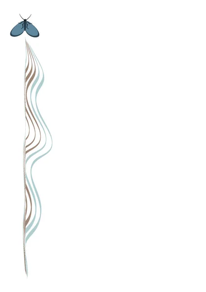 Ілюстрація Формату Рамки Молі Дизайн Елемент Дизайну Книг Зошитів Листівок — стоковий вектор