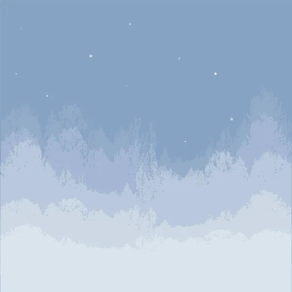 Illustration Auf Quadratischem Hintergrund Starry Night Surreal Hintergrund Gestaltungselement Für — Stockvektor