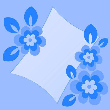 Kare arkaplanda bir resim - çiçekli bir yazı için stilize edilmiş bir kartpostal veya afiş - grafikler. Hediye, tebrikler. Tasarım ögeleri - Not defterlerinin, mobil uygulamaların, web sitelerinin kapaklarının dekorasyonu