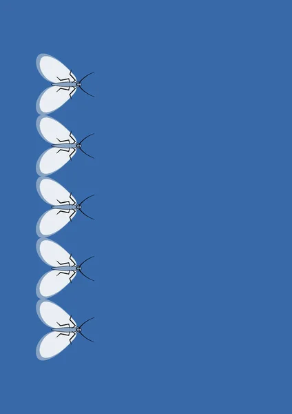 Illustration Format Cadres Papillons Nuit Élément Conception Pour Conception Livres — Image vectorielle