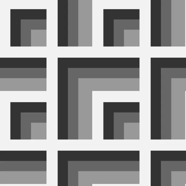 Illustratie Naadloos Patroon Een Vierkante Achtergrond Handwerk Lappendeken Lappendeken Design — Stockvector