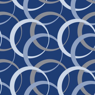 Kare arkaplandaki resimsiz desen - halkalar renklidir. Tasarım elemanı. Duvar kağıtları, tekstil, ambalaj, bir web sitesi için arka plan, mobil uygulama veya blog. Soyutlama. Geometri, minimalizm