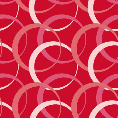 Kare arkaplandaki resimsiz desen - halkalar renklidir. Tasarım elemanı. Duvar kağıtları, tekstil, ambalaj, bir web sitesi için arka plan, mobil uygulama veya blog. Soyutlama. Geometri, minimalizm