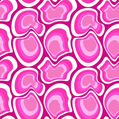 Kusursuz desen - asimetrik fantezi noktaları - hayvan soyutlamasının molekülleri, taşları veya kabuğu