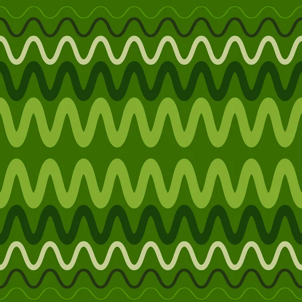 Nahtloses Muster auf quadratischem Hintergrund - Wellen und Zickzack. Gestaltungselement — Stockvektor