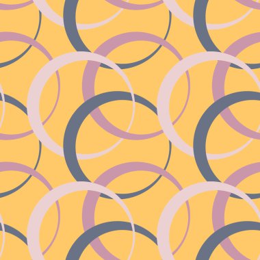 Kare arkaplandaki resimsiz desen - halkalar renklidir. Tasarım ögesi