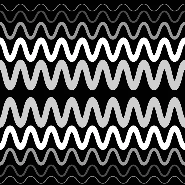 Illustration Seamless Pattern Square Background Waves Zigzags Design Element Design — 图库矢量图片