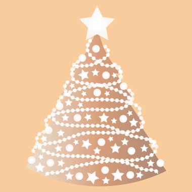 Kare arkaplandaki resim - Noel ya da Noel ağacı süslemeleri. Şekillendirme, minimalizm. Kitapların, defterlerin, kartpostalların, iç malzemelerin dizayn unsurları. Tatil, sihir, peri masalı, gerçeküstü