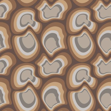 Kare arkaplandaki çizimsiz desen - asimetrik fantezi noktaları - moleküller, taşlar veya hayvan soyutlamasının kabuğu. Tasarım elemanı. Duvar kağıtları, tekstil, ambalaj, bir web sitesi için arka plan, mobil uygulama veya blog.