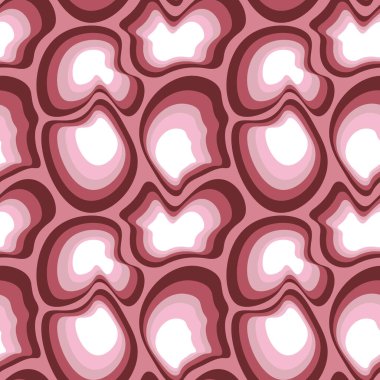 Kare arkaplandaki çizimsiz desen - asimetrik fantezi noktaları - moleküller, taşlar veya hayvan soyutlamasının kabuğu. Tasarım elemanı. Duvar kağıtları, tekstil, ambalaj, bir web sitesi için arka plan, mobil uygulama veya blog.