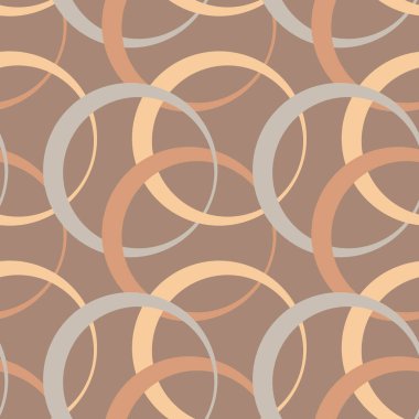 Kare arkaplandaki resimsiz desen - halkalar renklidir. Tasarım elemanı. Duvar kağıtları, tekstil, ambalaj, bir web sitesi için arka plan, mobil uygulama veya blog. Soyutlama. Geometri, minimalizm