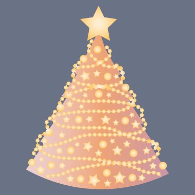 Kare arkaplandaki resim - Noel ya da Noel ağacı süslemeleri. Şekillendirme, minimalizm. Kitapların, defterlerin, kartpostalların, iç malzemelerin dizayn unsurları. Tatil, sihir, peri masalı, gerçeküstü