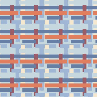 Kusursuz desen, sonsuz doku kare arkaplandaki illüstrasyon, biçimlendirilmiş kafes, dokuma grafikleri. Tasarım ögeleri - Not defterleri, mobil uygulamalar, siteler - Duvar kağıtları, tekstil, ambalaj, siteler için arkaplan dekorasyonu 