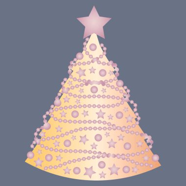 Kare arkaplandaki resim - Noel ya da Noel ağacı süslemeleri. Şekillendirme, minimalizm. Kitapların, defterlerin, kartpostalların, iç malzemelerin dizayn unsurları. Tatil, sihir, peri masalı, gerçeküstü