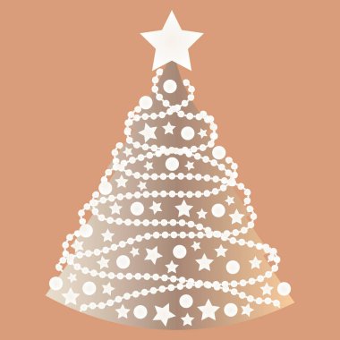Kare arkaplandaki resim - Noel ya da Noel ağacı süslemeleri. Şekillendirme, minimalizm. Kitapların, defterlerin, kartpostalların, iç malzemelerin dizayn unsurları. Tatil, sihir, peri masalı, gerçeküstü