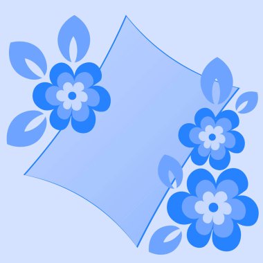 Kare arkaplanda bir resim - çiçekli bir yazı için stilize edilmiş bir kartpostal veya afiş - grafikler. Hediye, tebrikler. Tasarım ögeleri - Not defterlerinin, mobil uygulamaların, web sitelerinin kapaklarının dekorasyonu