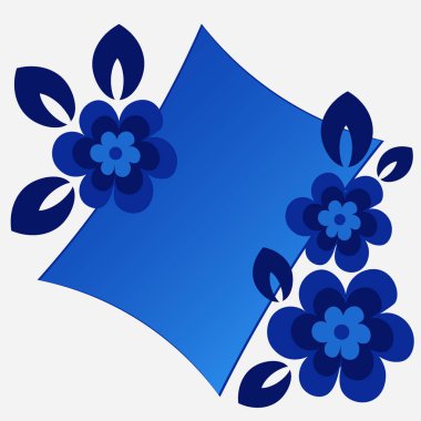 Kare arkaplanda bir resim - çiçekli bir yazı için stilize edilmiş bir kartpostal veya afiş - grafikler. Hediye, tebrikler. Tasarım ögeleri - Not defterlerinin, mobil uygulamaların, web sitelerinin kapaklarının dekorasyonu