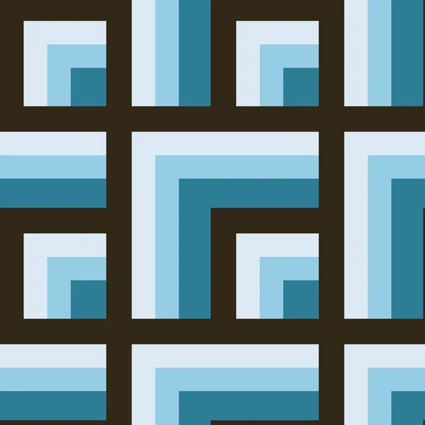 Illustration Seamless Pattern Square Background Needlework Patchwork Patchwork Design Element — Stock Vector