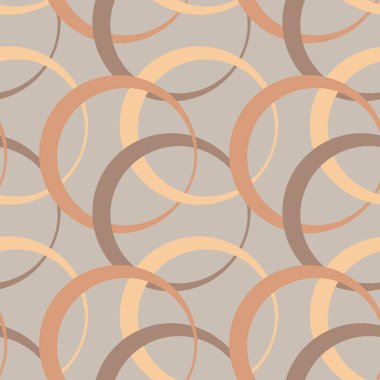 Kare arkaplandaki resimsiz desen - halkalar renklidir. Tasarım elemanı. Duvar kağıtları, tekstil, ambalaj, bir web sitesi için arka plan, mobil uygulama veya blog. Soyutlama. Geometri, minimalizm