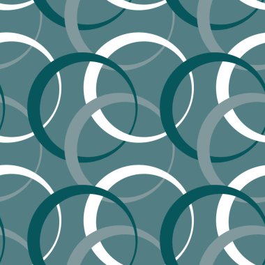 Kare arkaplandaki resimsiz desen - halkalar renklidir. Tasarım elemanı. Duvar kağıtları, tekstil, ambalaj, bir web sitesi için arka plan, mobil uygulama veya blog. Soyutlama. Geometri, minimalizm