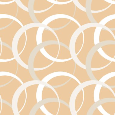 Kare arkaplandaki resimsiz desen - halkalar renklidir. Tasarım elemanı. Duvar kağıtları, tekstil, ambalaj, bir web sitesi için arka plan, mobil uygulama veya blog. Soyutlama. Geometri, minimalizm