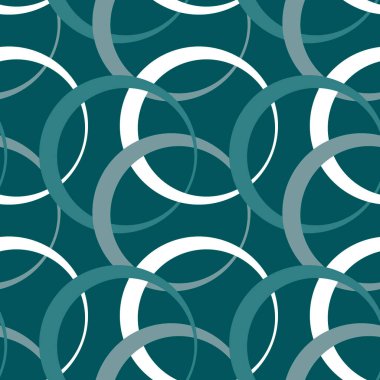 Kare arkaplandaki resimsiz desen - halkalar renklidir. Tasarım elemanı. Duvar kağıtları, tekstil, ambalaj, bir web sitesi için arka plan, mobil uygulama veya blog. Soyutlama. Geometri, minimalizm