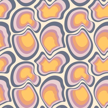 Kare arkaplandaki çizimsiz desen - asimetrik fantezi noktaları - moleküller, taşlar veya hayvan soyutlamasının kabuğu. Tasarım elemanı. Duvar kağıtları, tekstil, ambalaj, bir web sitesi için arka plan, mobil uygulama veya blog.