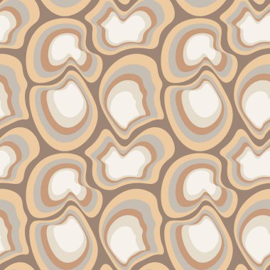 Kare arkaplandaki çizimsiz desen - asimetrik fantezi noktaları - moleküller, taşlar veya hayvan soyutlamasının kabuğu. Tasarım elemanı. Duvar kağıtları, tekstil, ambalaj, bir web sitesi için arka plan, mobil uygulama veya blog.