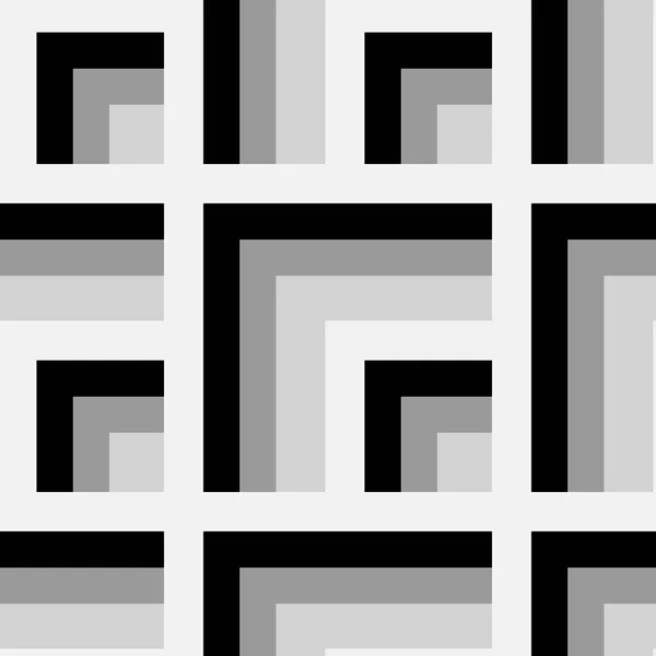 Abbildung Nahtloses Muster Auf Quadratischem Hintergrund Handarbeit Patchwork Oder Patchwork — Stockvektor