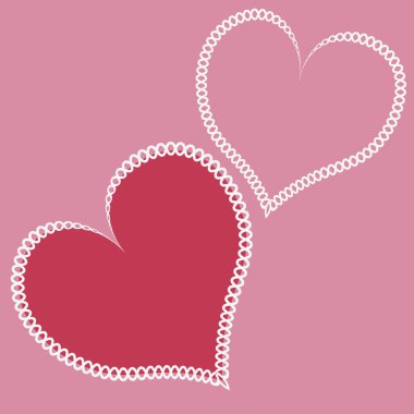 Kare arkaplandaki kusursuz desen, kumaştan yapılmış kalpler, yamalı dikiş. Kitapların, defterlerin, kartpostalların, iç malzemelerin dizayn unsurları. Duvar kağıtları, tekstil, ambalaj, bir web sitesi için arka plan, mobil uygulama veya blog. lo