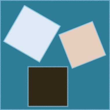 Kare arkaplanda pürüzsüz desen - yama işi yorgan. Kitapların, defterlerin, kartpostalların, iç ögelerin dizayn ögesi.