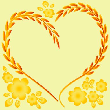 Kare arkaplanda resim deseni - çerçeve - kalp ve çiçekler - Sevgililer Günü için kartpostal, Aziz Valentine. Kitapların, defterlerin, kartpostalların, iç malzemelerin dizayn unsurları. Hediye, aşk, bahar, bitkiler, monokrom, minimalizm, grafikler