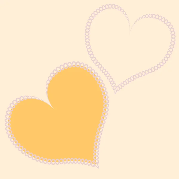 Ілюстрація Безшовний Візерунок Квадратному Фоні Сердечка Тканини Клаптикове Шиття Дизайнерський — стоковий вектор