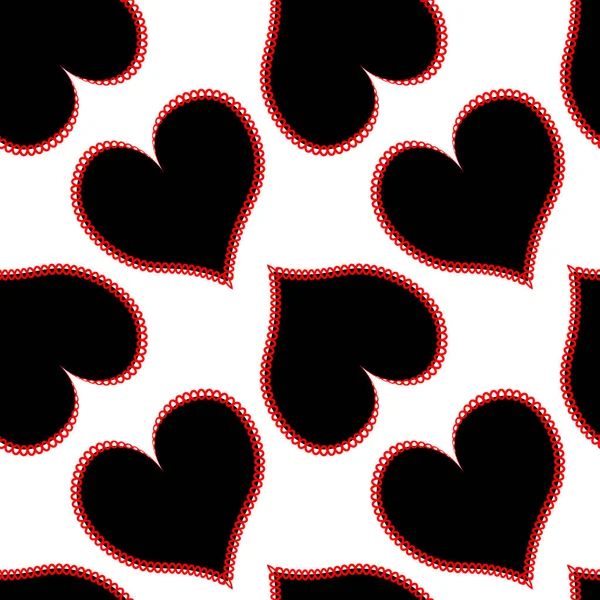 Kare arkaplandaki kusursuz desen, kumaştan yapılmış kalpler, yamalı dikiş. Kitapların, defterlerin, kartpostalların, iç malzemelerin dizayn unsurları. Duvar kağıtları, tekstil, ambalaj, bir web sitesi için arka plan, mobil uygulama veya blog. lo