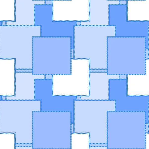 正方形の背景にシームレスなパターン パッチワークキルト ノートブック ポストカード インテリアアイテムのデザイン要素 — ストックベクタ