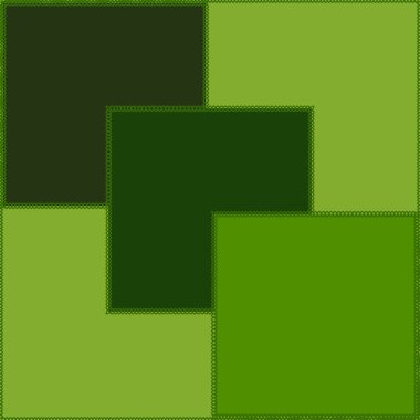 Kare arkaplanda pürüzsüz desen - yama işi yorgan. Kitapların, defterlerin, kartpostalların, iç ögelerin dizayn ögesi.