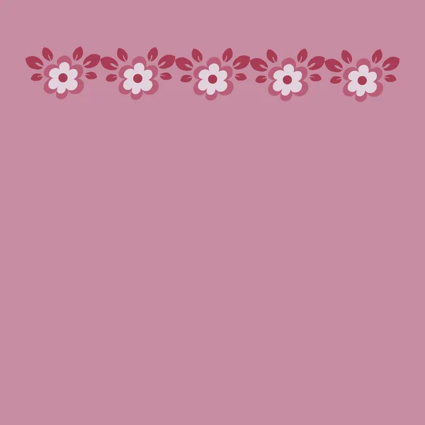 Illustratie Een Vierkante Achtergrond Tegel Zakdoek Frame Van Bloemen Vierkant — Stockvector