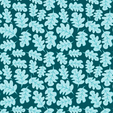 Kare arkaplandaki kusursuz desen - meşe yaprakları - soyutlama, gerçeküstü. Tasarım elemanı. Grafikler, minimalizm. Duvar kağıtları, tekstil, ambalaj, bir web sitesi için arka plan, mobil uygulama veya blog.