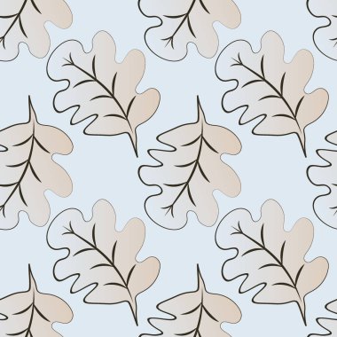 Kare arkaplandaki kusursuz desen - meşe yaprakları - soyutlama, gerçeküstü. Tasarım elemanı. Grafikler, minimalizm. Duvar kağıtları, tekstil, ambalaj, bir web sitesi için arka plan, mobil uygulama veya blog.