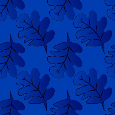 Kare arkaplandaki kusursuz desen - meşe yaprakları - soyutlama, gerçeküstü. Tasarım elemanı. Grafikler, minimalizm. Duvar kağıtları, tekstil, ambalaj, bir web sitesi için arka plan, mobil uygulama veya blog.